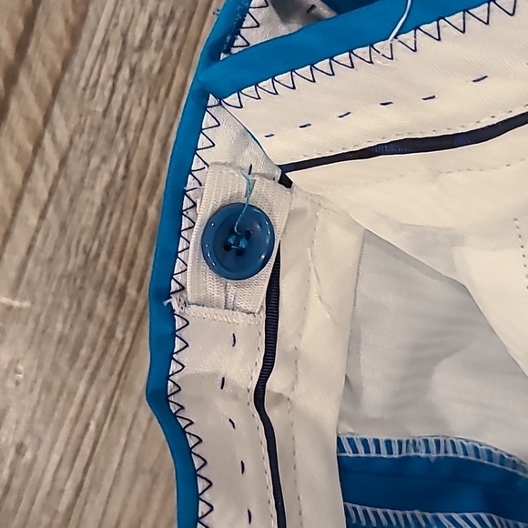 Isaac Mizrahi Stretch Cotton Blazer & Pants Suit in Colbalt Blue Size 4 - Picture 8 of 8